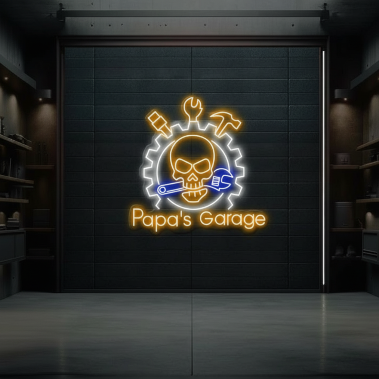 Custom Garage Neon Sign Man Cave Gift