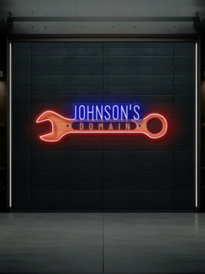 Custom Neon Sign Garage Gift for Men