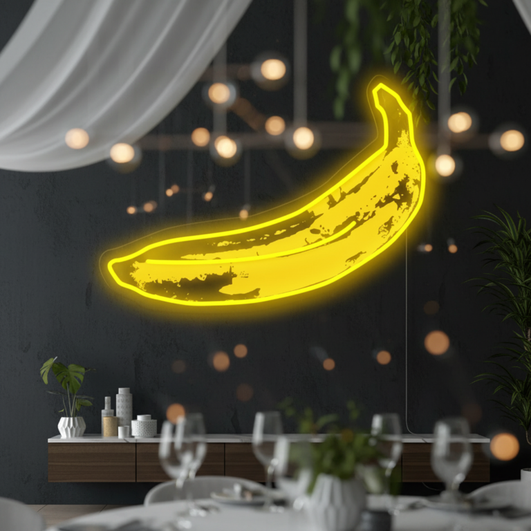 Funky Banana LED Neon Light Kitchen Decor