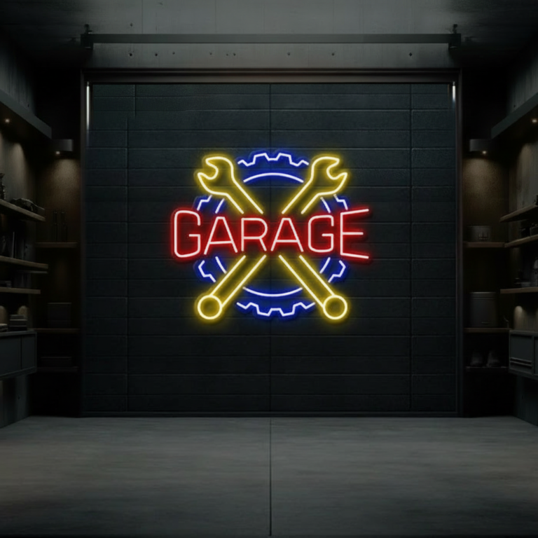 Garage Led Neon Sign for Man Cave Decor Space Decor Light