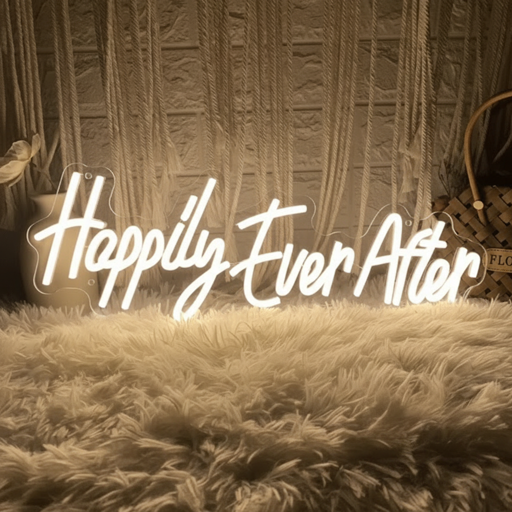 Happily Ever After Wedding Neon Signs