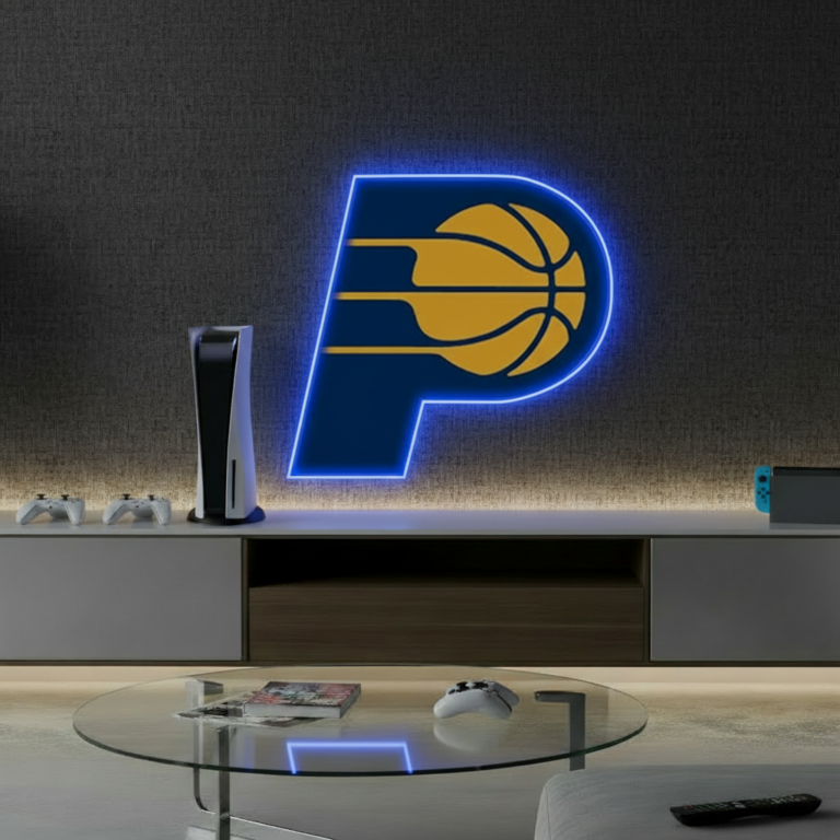 Indiana Pacers NBA Led Neon Sign Man Cave Decor