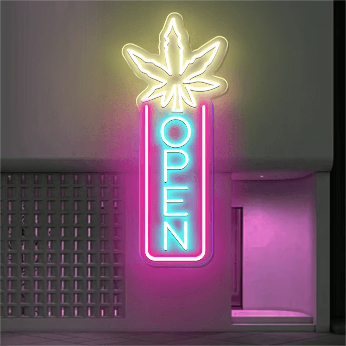 Indoor Vertical Open Sign Design Open Neon Sign - Image 7