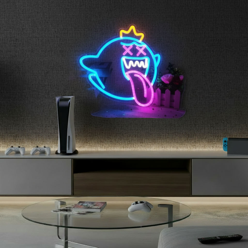 King Boo Neon Sign Ghost Led Neon Light Sign - Image 3