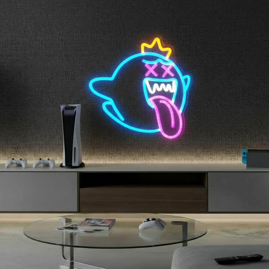 King Boo Neon Sign Ghost Led Neon Light Sign - Image 2