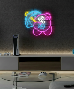 Kirby Neon Sign for Gaming Room Bedroom Decor