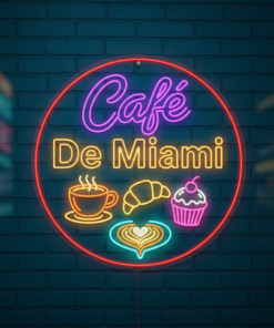 "Miami Beach Bar" LED Neon Sign