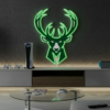 Milwaukee Bucks NBA Led Neon Sign Man Cave Decor