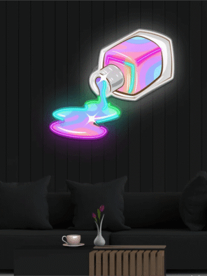 NailPolishSpillingLEDNeonSignLightNailSalonRoomDecorneonchics