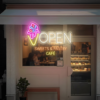 Neon Open Ice Cream Open Sign Custom Neon Sign