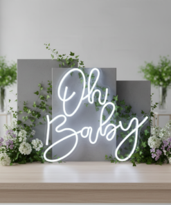 Alternative view of Neonchics Oh Baby Neon Sign for Party Decoration