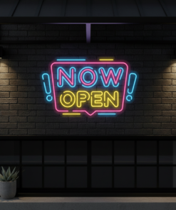 Now Open Neon Signs Now Acrylic Led Sign for Shop Business Decor