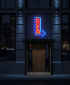 Alternative view of Open Arrow Neon Sign Led Business Open Sign
