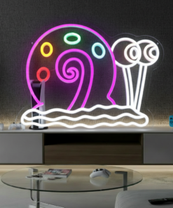 Alternative view of Snail Neon Sign Anime Cartoon Neon Sign Gaming Room Decor