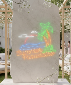 Summer Paradise Palm Tree Neon Sign Custom Led Neon Sign