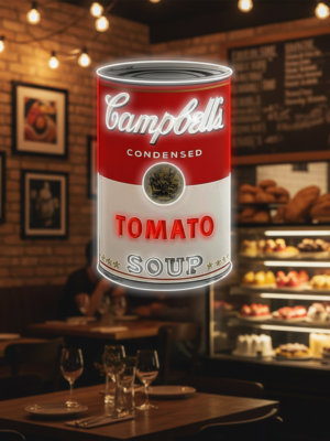 "Tomato Soup Can, Pop Art" LED Neon Sign