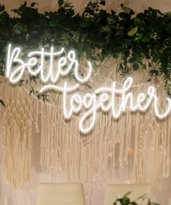 Alternative view of Better Together Neon Sign for Wedding Party Decor