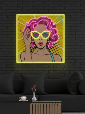 WowLadyPopArtLEDNeonSign