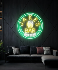 Alternative view of Custom Beer Bar Neon Signage Bar Name Neon Sign