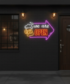 We Are Open Led Sign Beer Open Neon Sign