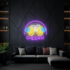 Beer Cheers Neon Signs Lights Bar Art Wall Decor