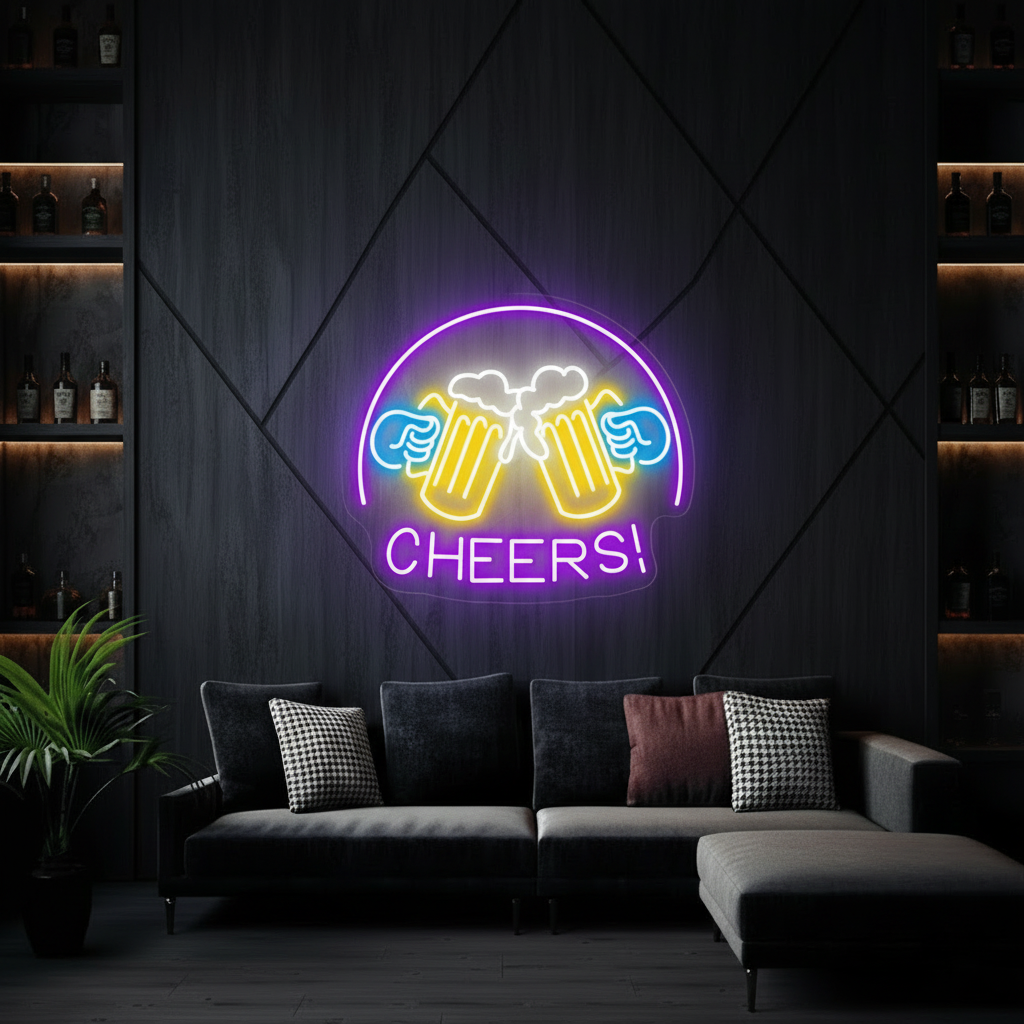 Beer Cheers Neon Signs Lights Bar Art Wall Decor - Image 8
