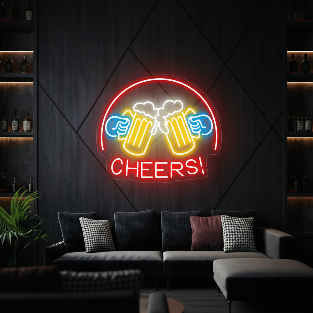 Beer Cheers Neon Signs Lights Bar Art Wall Decor - Image 7
