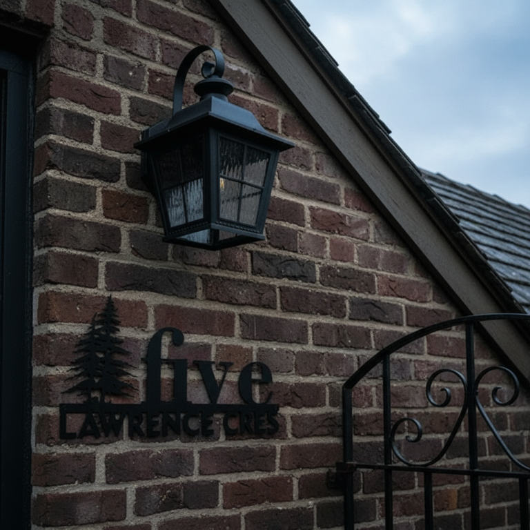 Custom Metal House Number Sign Address Plaque