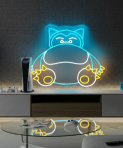 Alternative view of Anime Neon Sign Snorlax Cartoon Neon Sign