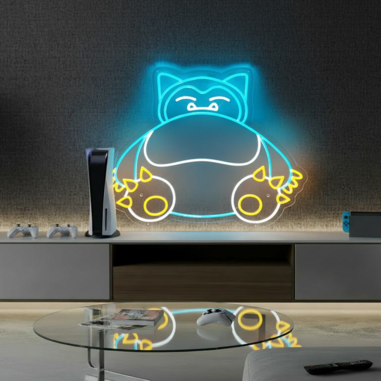 Anime Neon Sign Snorlax Cartoon Neon Sign