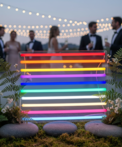 Alternative view of Congrats Neon Sign for 2025 Graduation Party Decor