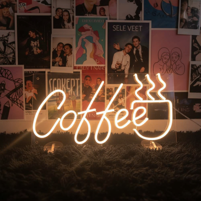 Coffee&Tea Led Neon Sign for Shop Decor