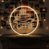 Round Coffee Neon Sign