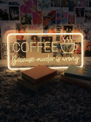 Coffee Bar Hanging Wall Art Neon Sign
