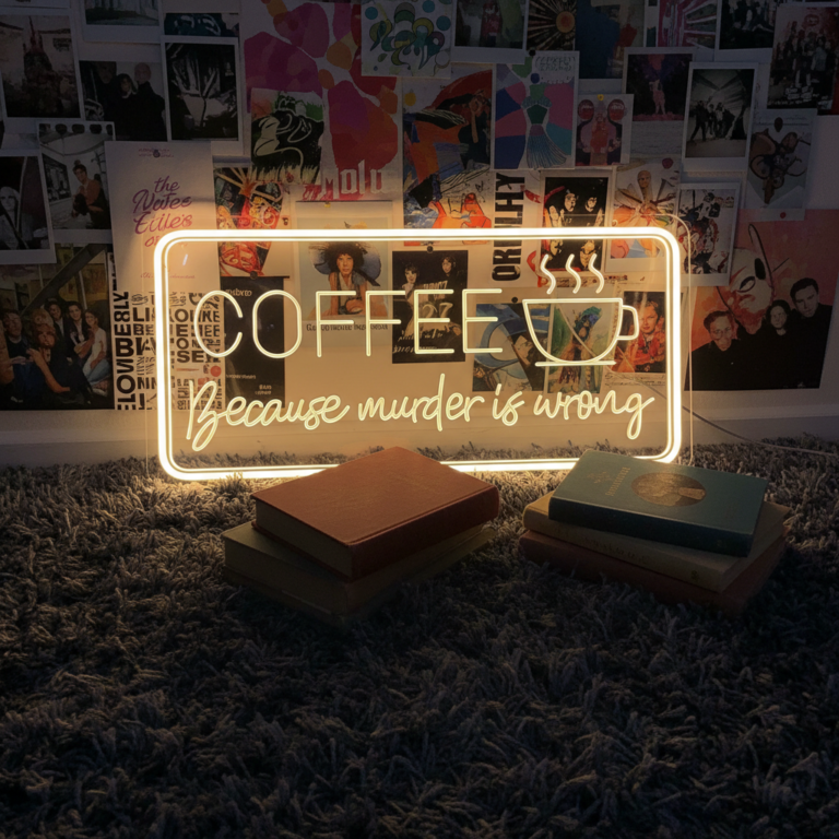 Coffee Bar Hanging Wall Art Neon Sign