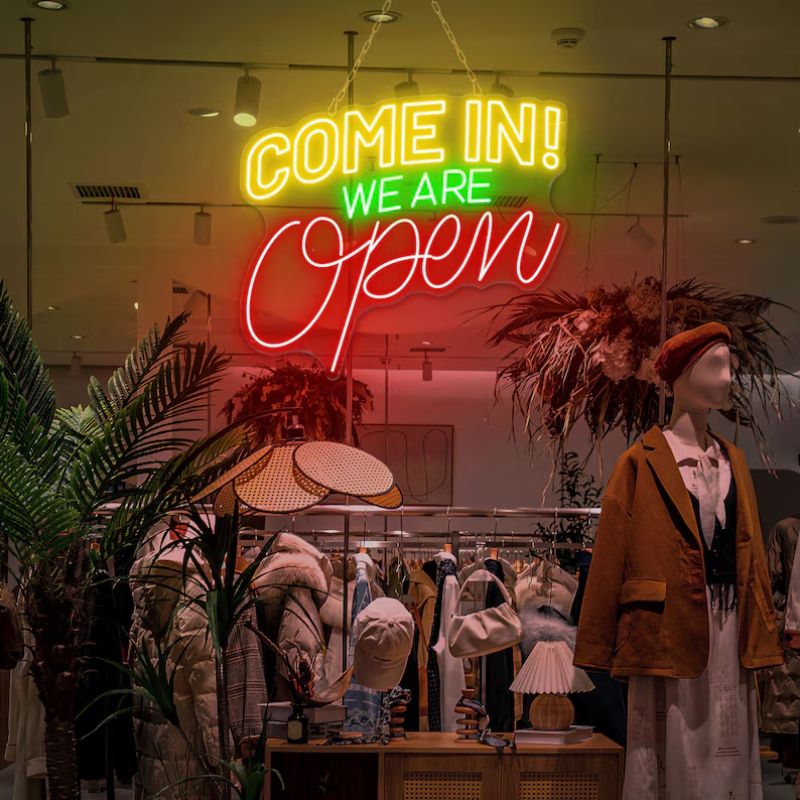 Come in We're Open Neon Sign Shop Neon Sign - Image 5