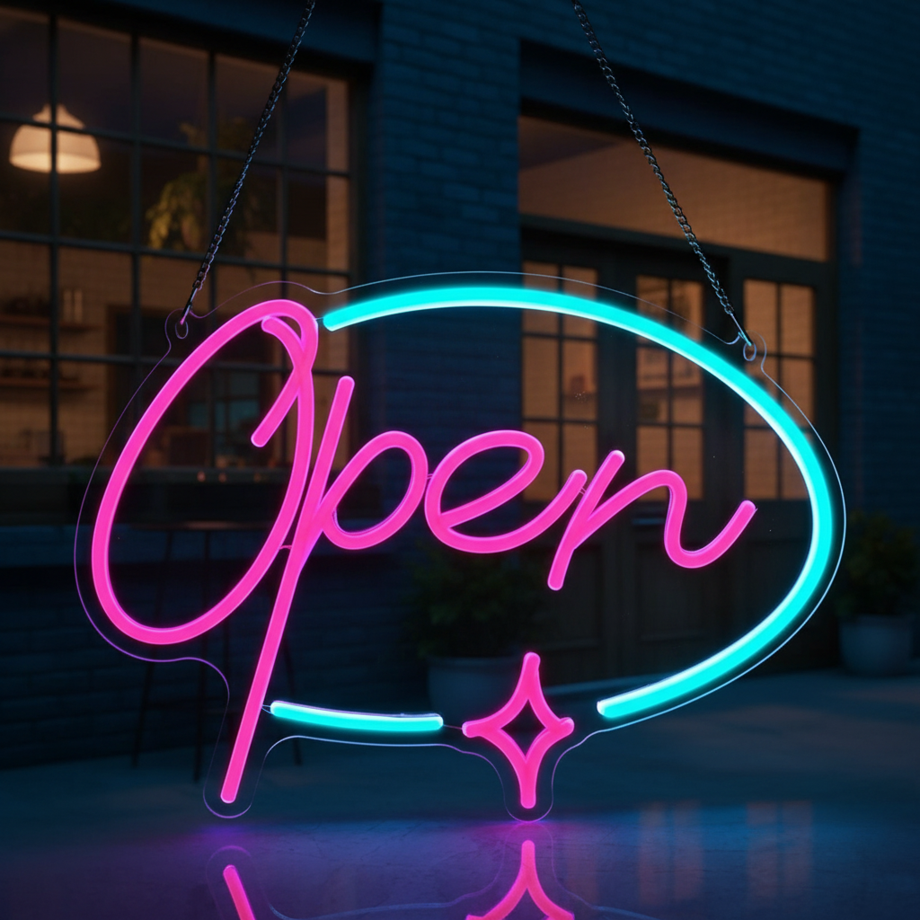 Neon Open Sign for Business Acrylic Led Open Sign