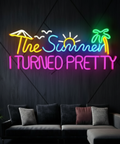Alternative view of The Summer I Turned  Pretty Led Neon Sign Neon Room Decor Sign