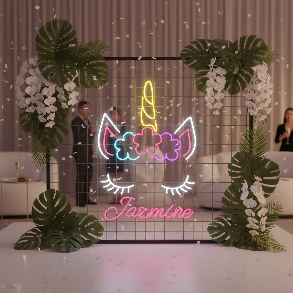 Personalized Cool Unicorn Led Sign Unique Gift - Image 3