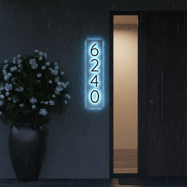 Personalized House Number Plaque Custom Address Plaque