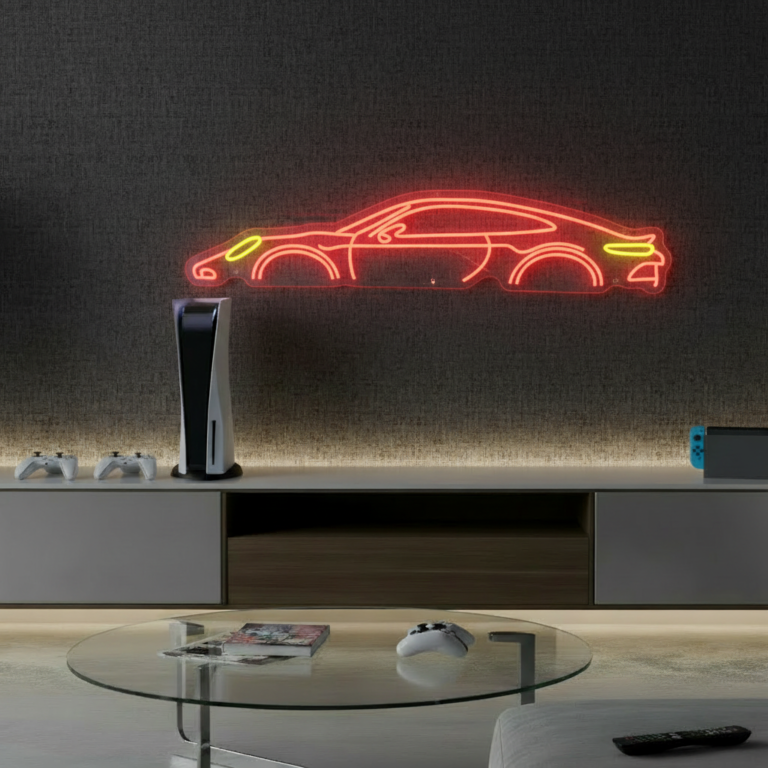 Car Led Neon Sign Man Cave Decor Sign Unique Festival Gift