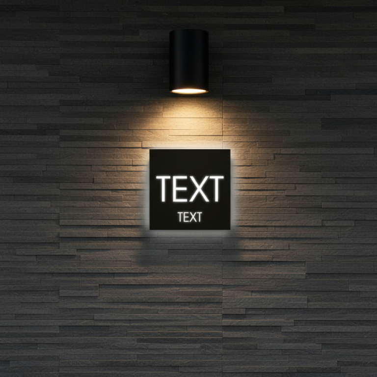 Custom Led Address Number Sign House Sign Light Box