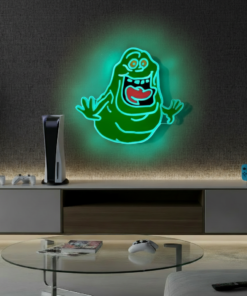 Alternative view of Ghostbusters Slimer Sign Led Sign for Gaming Room Wall Decor