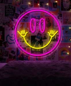 Smiley Face Neon Sign Led Neon Light for Wall Decor