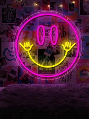 Smiley Face Neon Sign Led Neon Light for Wall Decor