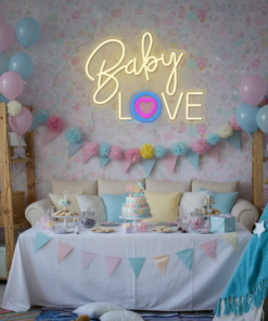Alternative view of Baby Love Neon Sign