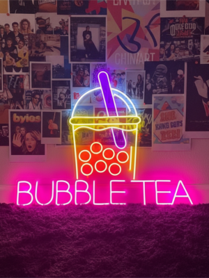 Bubble Tea Neon Sign for Wall Decor