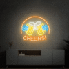 Beer Cheers Neon Signs Lights Bar Art Wall Decor