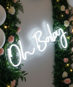 Alternative view of Oh Baby Neon Sign for Baby Shower Decoration