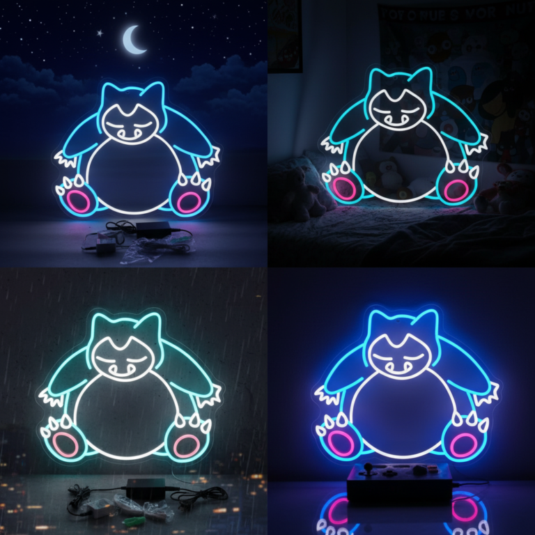 Snorlax Pokemon LED Neon Sign Anime Neon Sign